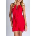 Rochie Mini ElegantÄƒ Cu Volane Alexus, Rosie