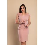 Rochie Mini ElegantÄƒ FÄƒrÄƒ MÃ¢neci È˜i FustÄƒ Cu Detalii Adunate Montreal, Roz