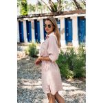 Rochie Mini Sport Cu Decolteu Clasic Si Buzunar Neomy, Roz Deschis
