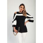 Tricou Elegant Cu Maneci Clopot Ninita, Negru
