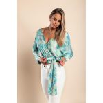 Bluza Eleganta Cu Imprimeu Roveretta, Albastru Deschis