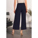 Pantaloni Eleganti Largi Roqueta, Albastru Inchis