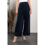 Pantaloni Lungi Eleganti Veronna, Albastru Inchis