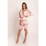 Rochie Midi Eleganta Cu Imprimeu Bavaria, Roz Deschis