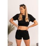 Set De Trening Cu Maneca Scurta Leighton, Negru