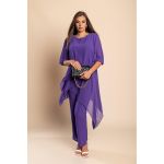 Set TunicÄƒ ElegantÄƒ È˜i Pantaloni Lungi Claudette, Mov