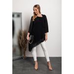 Tunica Eleganta Din Stofa Cu Fundita Decorativa Ginette, Neagra