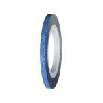 Banda metalica lata cu sclipici Bleumarin