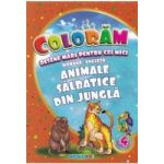 Coloram desene mari pentru cei mici Animale salbatice din jungla