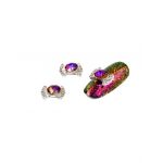 Cristale pentru unghii Fundita Multicolor Nr 67 Set 3 buc