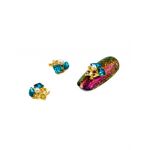Cristale pentru unghii Turquoise Crystal Nr 76 Set 3 buc