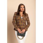 Blazer Cu Guler Clasic Chiarana, Mustar