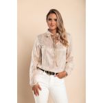 Bluza Eleganta Cu Imprimeu Callafela, Bej