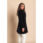 Palton Elegant Nusca, Negru