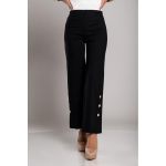 Pantaloni Eleganti Cu Nasturi, Negri