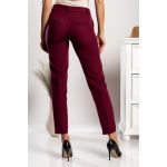 Pantaloni Lungi Eleganti Drepti Tordina, Visiniu