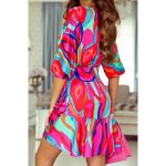 Rochie Mini Eleganta Cu Imprimeu Toretta, Multicolor