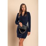 Rochie Mini Eleganta Farna, Albastru Inchis