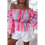 Bluza Eleganta Cu Imprimeu, Multicolor