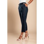 Pantaloni Eleganti Din In, Albastru Inchis