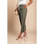 Pantaloni Eleganti Din In, Verde Olive