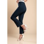 Pantaloni Eleganti Evazati, Albastru Inchis