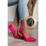 Pantofi Cu Brosa Decorativa, Fucsia