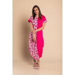 Rochie Maxi ElegantÄƒ Cu Imprimeu Leopard, Roz