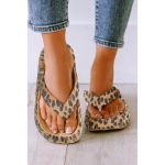 Sandale Cu Imprimeu, Leopard