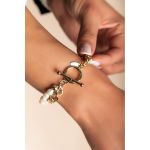 Bratara Cu Perle Decorative, Art481, Culoare Aurie