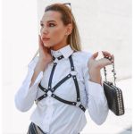Centura Ham Cu Inele Metalice, Art2137, Neagra