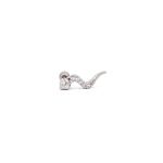 Cercel Mini Elegant, Art1002, Culoare Argintie