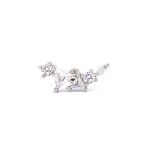 Cercel Mini Elegant, Culoare Argintie
