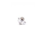 Cercel Mini Elegant, Culoare Argintie