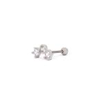 Cercel Mini Elegant, Culoare Argintie