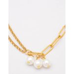 Colier Elegant Cu Perle Decorative, Art490, Auriu