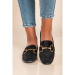 Mocasini Eleganti Cu Detaliu Decorativ, Negru
