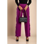 Pantaloni Eleganti Cu Nasturi, Mov
