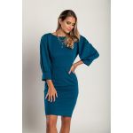 Rochie Mini Eleganta Varsavia, Albastru Petrol