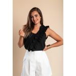 Tricou Cu Volane, Negru