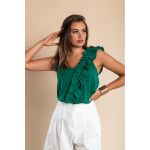 Tricou Cu Volane, Verde