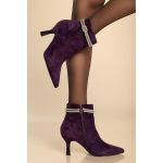 Botine Cu Toc, Violet