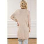 Cardigan Tricotat Cu Buzunare, Caisa