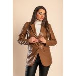 Geaca Din Imitatie De Piele, Culoare Camel