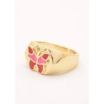 Inel Elegant, Culoare Rosie