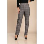 Pantaloni Eleganti Cu Imprimeu, Bej