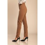 Pantaloni Eleganti Cu Talie Elastica, Camel