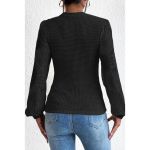 Pulover Cu Broderie, Negru
