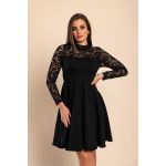 Rochie Midi Cu DantelÄƒ, NeagrÄƒ