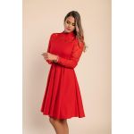 Rochie Midi Cu DantelÄƒ, Rosie